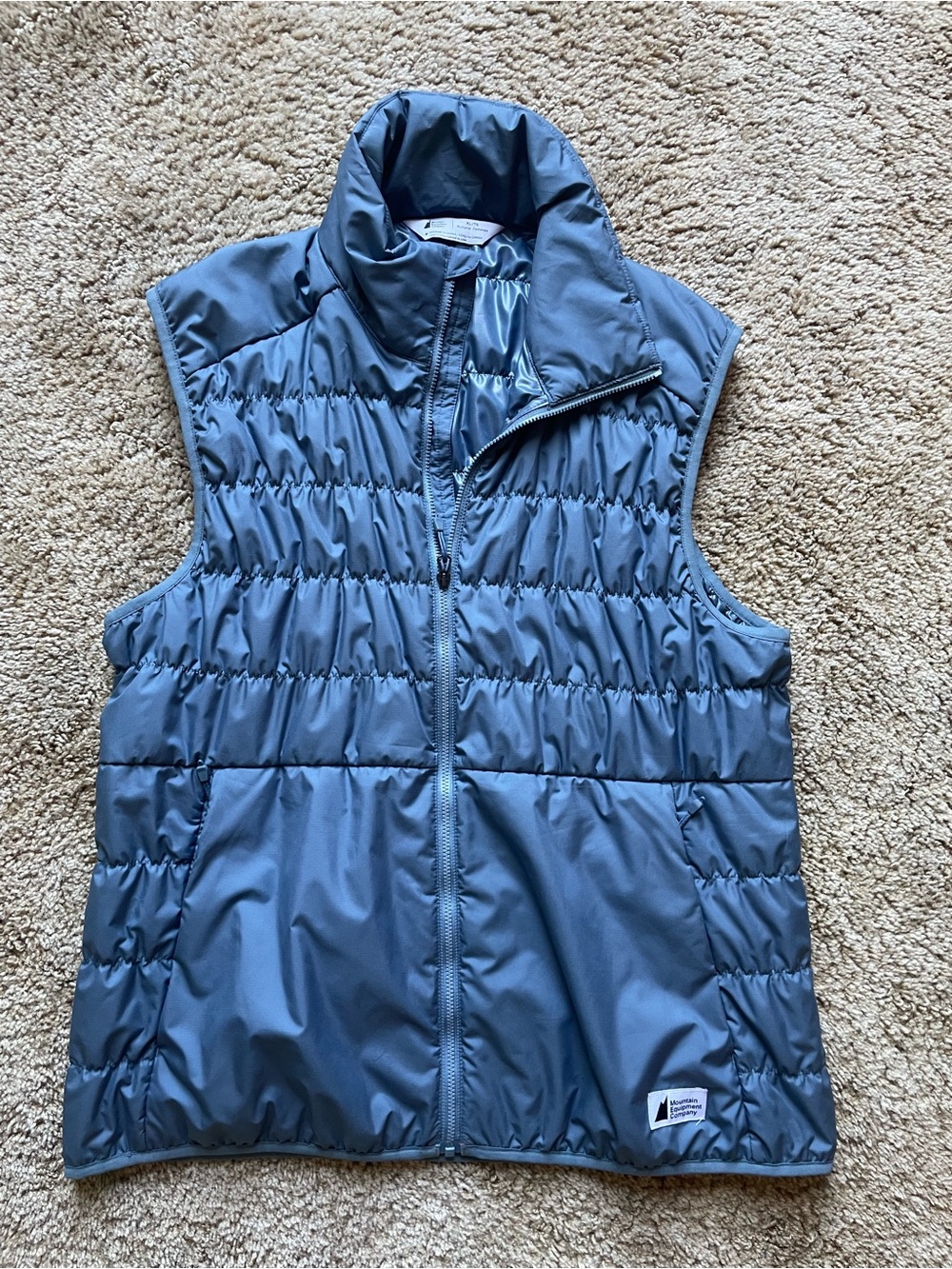 MEC Uplink Vest Women’s Size XL Blue Waterproof Windproof Gorp Hiking Ski Fall